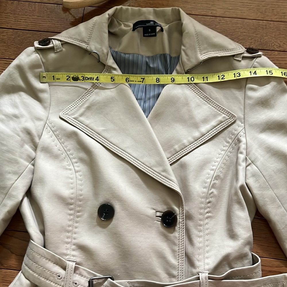 Willi Smith Double-Breasted Trench Coat - Picture 3 of 16